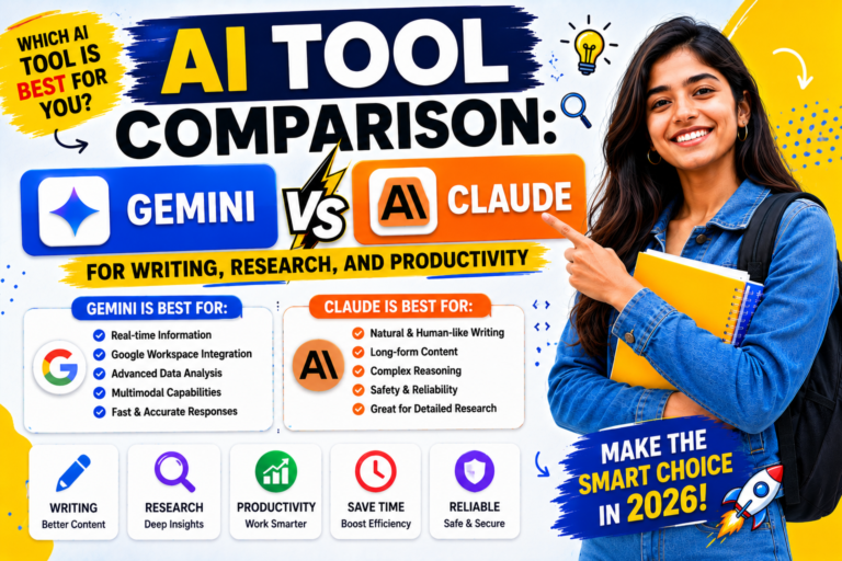 AI Tool Comparison Gemini vs Claude for Writing, Research, and Productivity