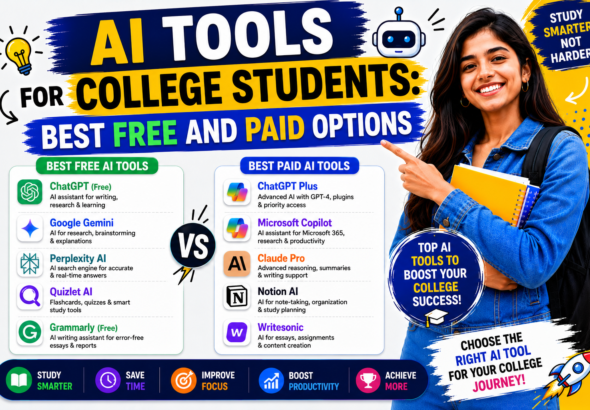 AI Tools for College Students Best Free and Paid Options