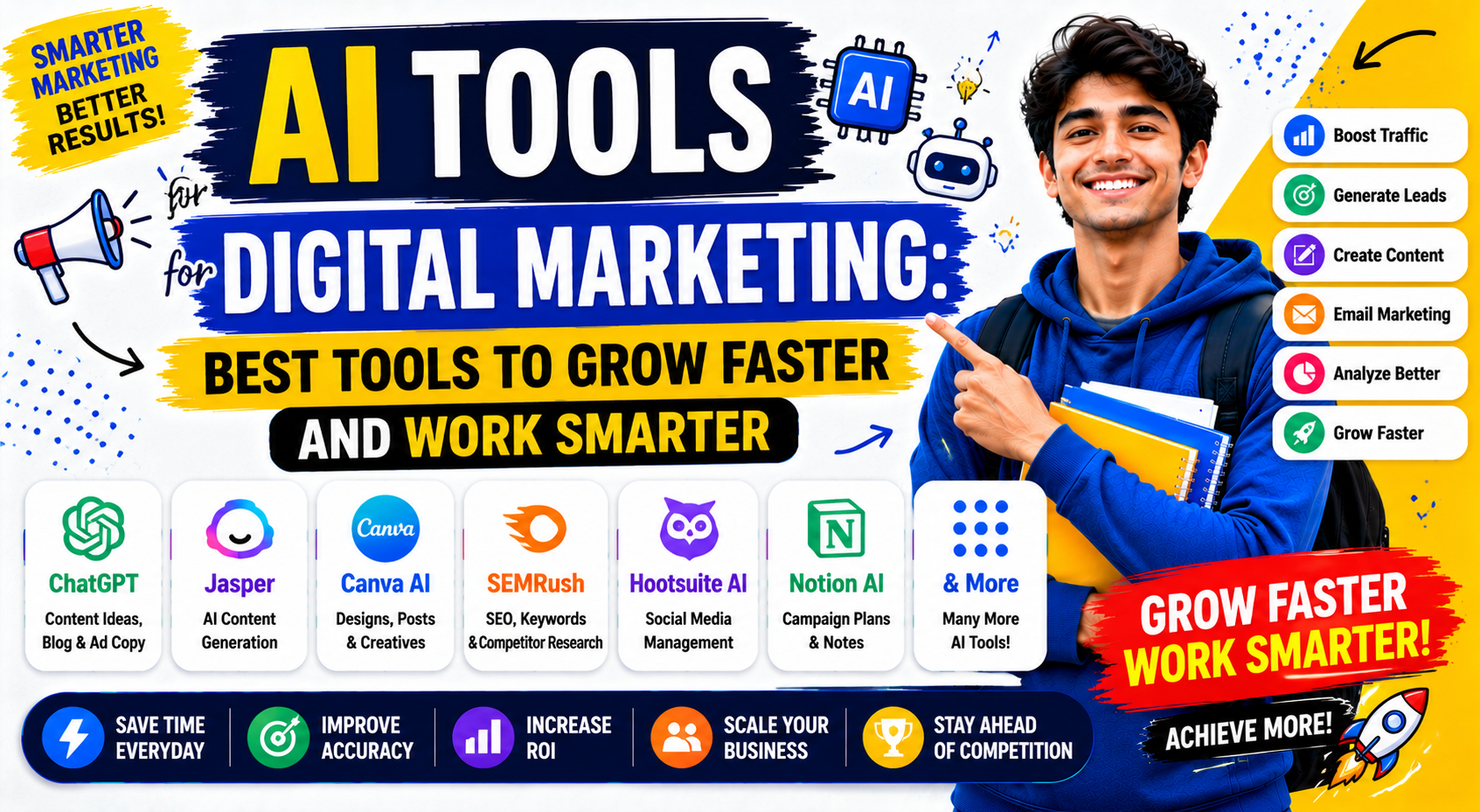 AI Tools for Digital Marketing Best Tools to Grow Faster and Work Smarter