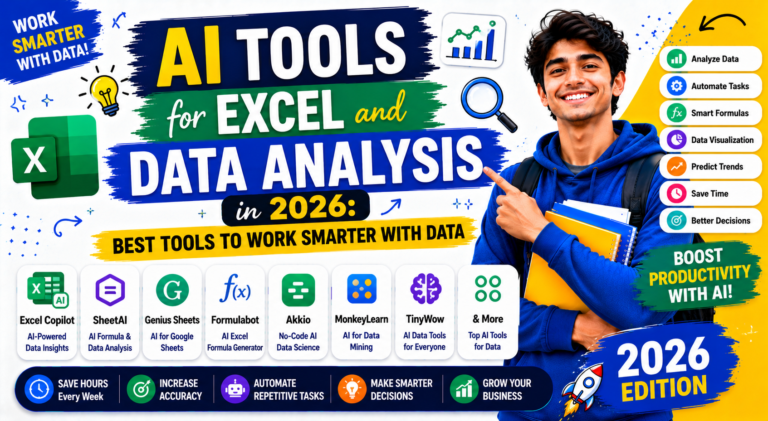 AI Tools for Excel and Data Analysis in 2026 Best Tools to Work Smarter with Data