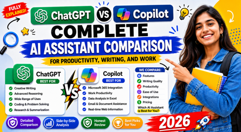 ChatGPT vs Copilot Complete AI Assistant Comparison for Productivity, Writing, and Work